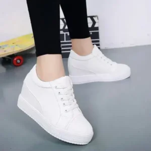 Whataoffers Women'S Fashion Platform Platform Sneakers