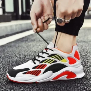 Whataoffers Men'S Casual Color Matching Breathable Sneakers