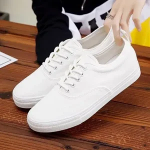 Whataoffers Men'S Casual Wear-Resistant Breathable Canvas Shoes