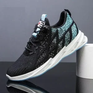 Whataoffers Men'S Casual Mesh Breathable Soft Sole Sneakers