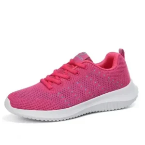 Whataoffers Women Leisure Lace Up Sneakers Shoes