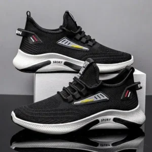 Whataoffers Men Fashion Mesh Breathable Sneakers