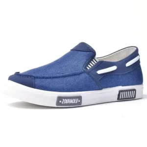 Whataoffers Men Casual Color Block Flat Shoes