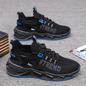 Whataoffers Men Casual Breathable Wear-Resistant Sports Shoes