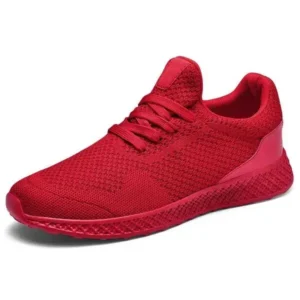 Whataoffers Men Fashion Solid Color Breathable Sneakers