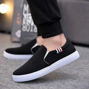 Whataoffers Men Casual Breathable Flat Canvas Shoes