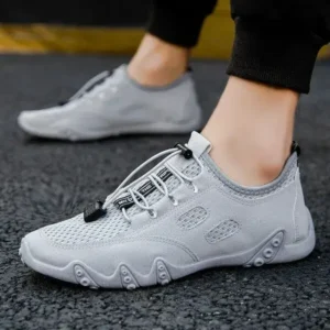 Whataoffers Men Fashion Breathable Mesh Sneakers