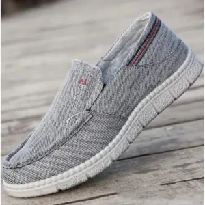 Whataoffers Men Casual Non-Slip Canvas Shoes