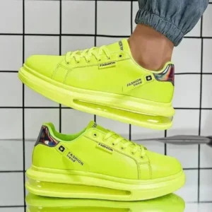 Whataoffers Men Fashion Candy Color Air Cushion Sneakers