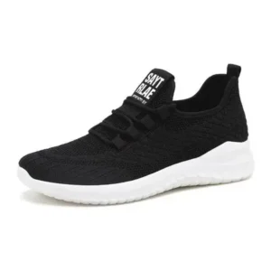 Whataoffers Men Fashion Lightweight Lace-Up Breathable Sneakers