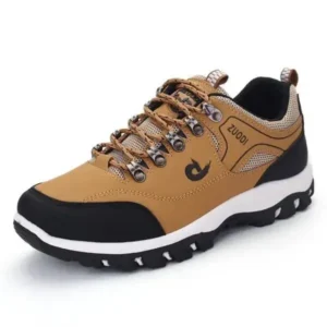 Whataoffers Men'S Fashion Round Toe Low Top Large Size Casual Mountaineering Sneakers