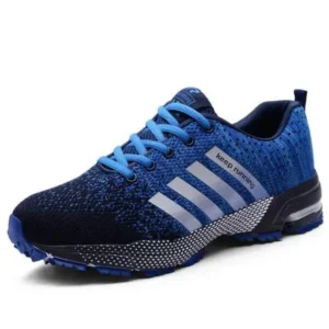 Whataoffers Men Fashion Fly Woven Mesh Breathable Low Top Sneakers