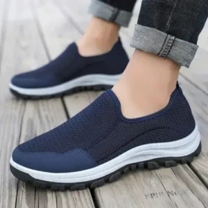 Whataoffers Men Fashion Fall Casual Comfortable Lightweight Flyknit Breathable Mesh Loose Sneakers