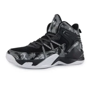 Whataoffers Men Fashion Trend Breathable High Top Basketball Shoes