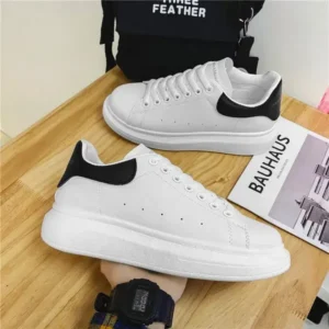 Whataoffers Men Fashion Thick Sole Breathable Lightweight Sneakers