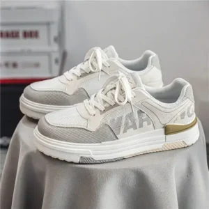 Whataoffers Men'S Fashion Retro Breathable Low Top Sneakers