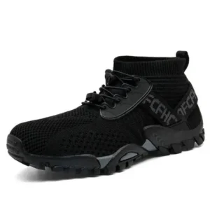 Whataoffers Men'S Casual Outdoor Large Size Mountaineering High Top Non-Slip Wear-Resistant Sports