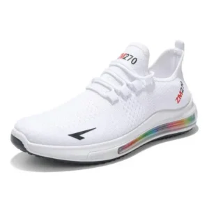 Whataoffers Men'S Casual Rainbow Bottom Air Cushion Running Sneakers