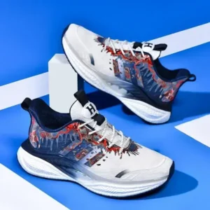 Whataoffers Men'S Fashion Shock-Absorbing Breathable Running Sneakers