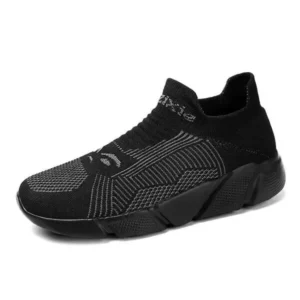 Whataoffers Men'S Fashion Low Top Stretch Breathable Sneakers