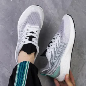 Whataoffers Men'S Fashion Breathable Color Block Running Sneakers