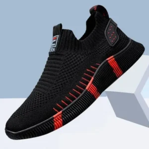 Whataoffers Men'S Fashion Color Matching Mesh Breathable Sneakers