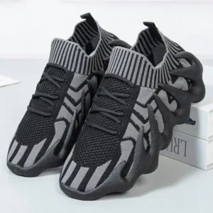 Whataoffers Men'S Casual Octopus Knitted Breathable Mesh Sneakers