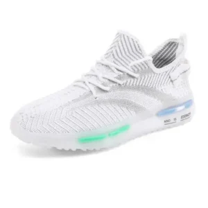 Whataoffers Men'S Fashion Jelly Sole Running Sneakers