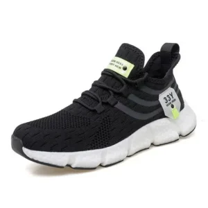 Whataoffers Men Fashion Breathable Color Block Lightweight Sneakers