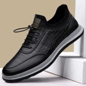 Whataoffers Men'S Casual Lightweight Waterproof Breathable Pu Sneakers