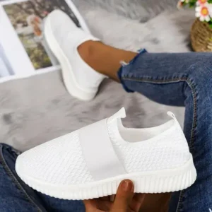 Whataoffers Women Fashion Low Top Mesh Breathable Sneakers