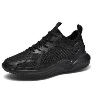 Whataoffers Men Fashion Breathable Mesh Thick Sole Plus Size Sneakers