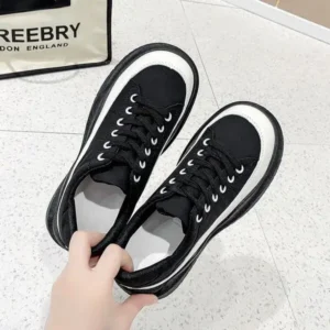 Whataoffers Women Fashion Cute Platform Sneakers